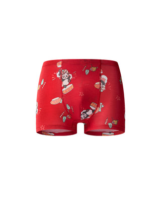 AIMER KIDS Panda Mid-Rise Boyshorts For Boys