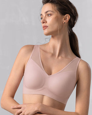 Aimer Deep-V Wireless Vest Style Bra