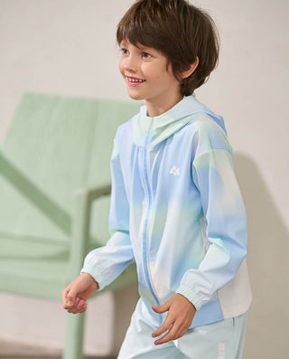 Aimer Kids Long Sleeve Zipper Sun Protection Top For Boys