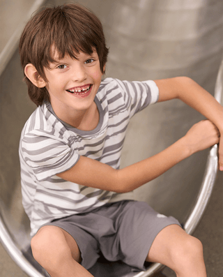 Aimer Kids Modal Top & Shorts Set For Boys