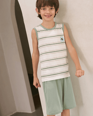 Aimer Kids Modal Top & Shorts Set For Boys