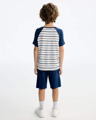 Aimer Kids Boys Short-sleeve Homewear Set