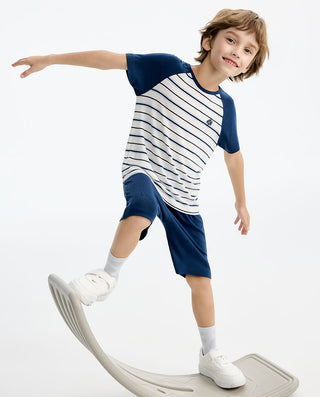 Aimer Kids Boys Short-sleeve Homewear Set