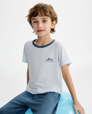 Aimer Kids Boys Short-sleeve Homewear Set