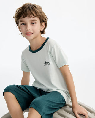 Aimer Kids Boys Short-sleeve Homewear Set