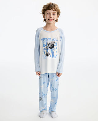 Aimer Kids Boys Long-sleeved Homewear Set