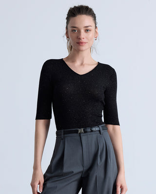 Aimer V-Neck Short Sleeve Top