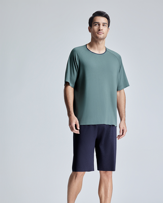 Aimer Men Classic Sleep Shorts with Seaweed Fiber