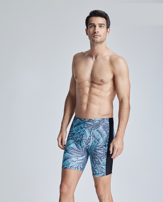 Aimer Men Print Long Swim Trunk