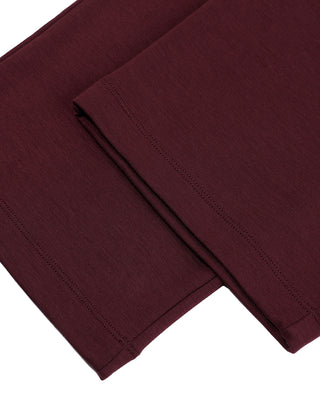 Aimer Men Milk Fiber Red Long Sleeves Pajama Set