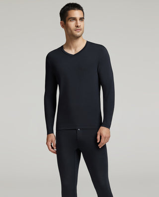 Aimer Men Milk Fiber Collection Long-sleeves Base Layer Set