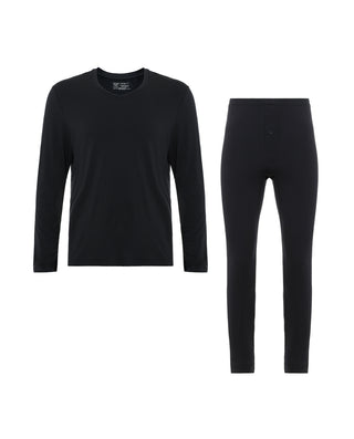 Aimer Men Milk Fiber Long-sleeves Base Layer Set