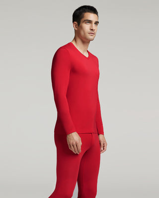 Aimer Men Milk Fiber Collection Long-sleeves Base Layer Set