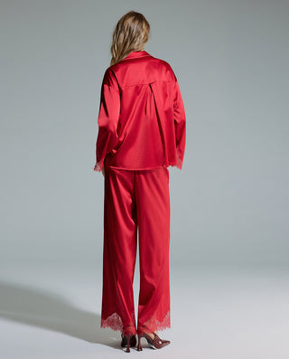 AIMER Collared Long Sleeve Pants Set