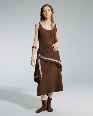 AIMER Sleeveless Dress Blanket Stockings Set