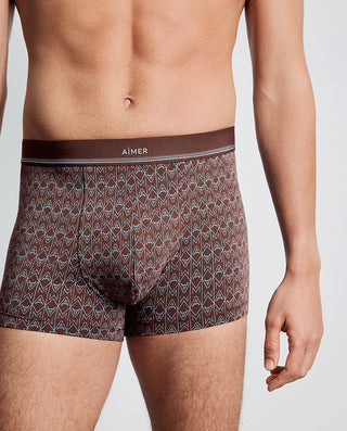 AIMER MEN Logo Print Boxer