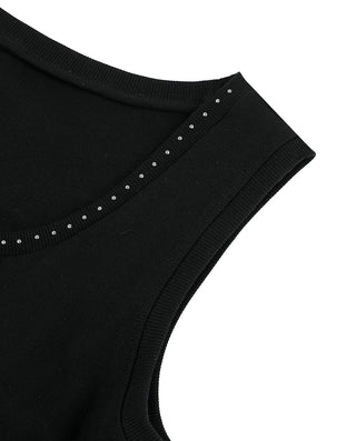 AIMER Wide Strap Crew Neck Bra Tank