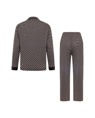AIMER MEN Patterned Lounge Pajama Set