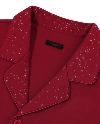 AIMER MEN Fortune Wave  Collared Lounge Set