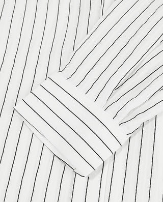 AIMER Relaxed Striped Oversized Shirt