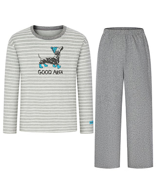 AIMER KIDS Family Look Stripe Loungewear Set