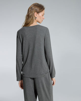 AIMER Crew Neck Long Sleeve Jumpsuit