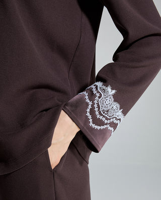 AIMER Cardigan Long Sleeve Pants Set