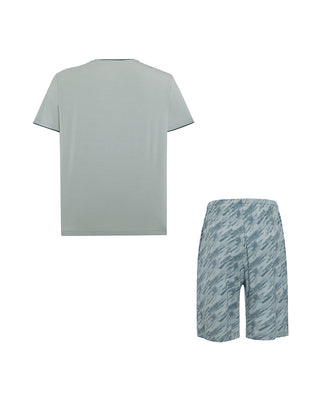 Aimer Men Short Sleeve Cooling Loungewear Set