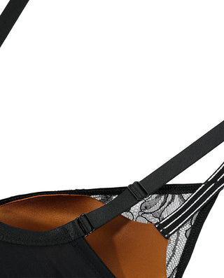 AIMER Suede Push Up Bra