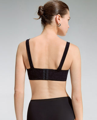 AIMER Suede Flexible Wire Lightly Lined Bra