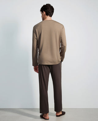 AIMER MEN Soft Comfort Long Sleeve Pajama Set
