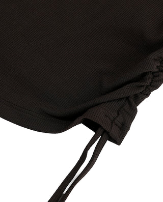AIMER Algae Boat Neck Long Sleeve Top