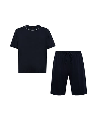 AIMER MEN Cool-Feeling Home Wear Short-Sleeved Suit