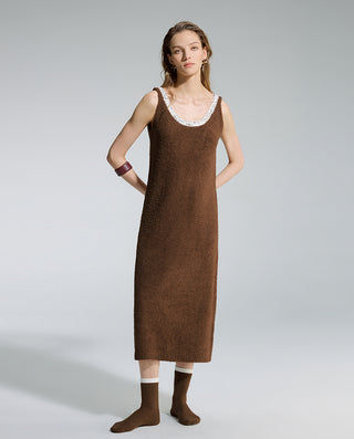 AIMER Sleeveless Dress Blanket Stockings Set