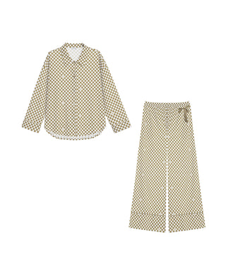 AIMER Cardigan Loungewear Set