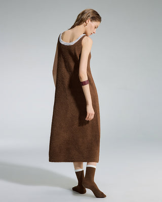 AIMER Sleeveless Dress Blanket Stockings Set