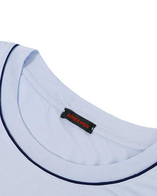 AIMER MEN Cool-Feeling Home Wear Short-Sleeved Suit