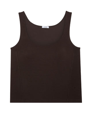 AIMER Cashmere Neck Wide Strap Bra-In Tank
