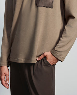 AIMER MEN Soft Comfort Long Sleeve Pajama Set