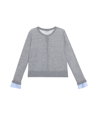 AIMER Cardigan Long Sleeve Top
