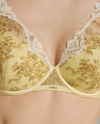AIMER Full Cup Lightly Padded Vented Bra