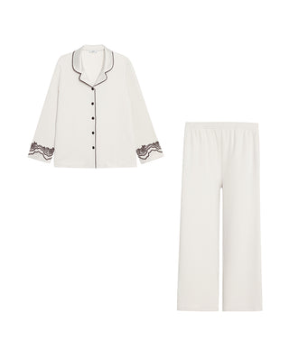 AIMER Cardigan Long Sleeve Pants Set