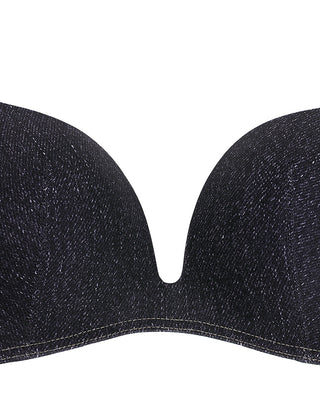 AIMER Denim Fashion Wireless Push Up Bra