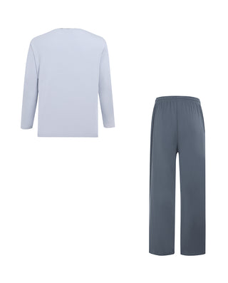 AIMER MEN Soft Comfort Long Sleeve Pajama Set