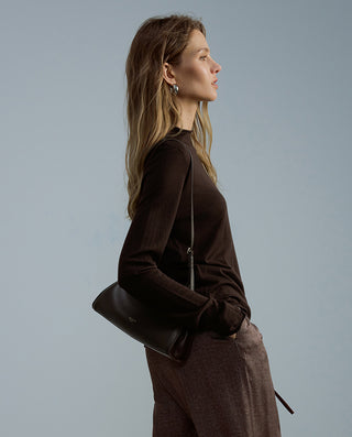 AIMER Mock Neck Long Sleeve Top