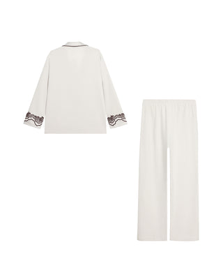 AIMER Cardigan Long Sleeve Pants Set