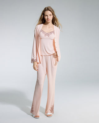 AIMER 3-Piece Cardigan Bra Tank Pants