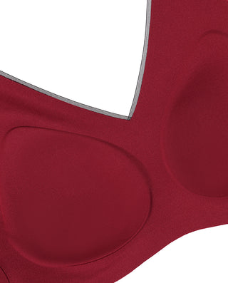 AIMER Wireless Vented Bra Mid-Rise Boyshorts Set