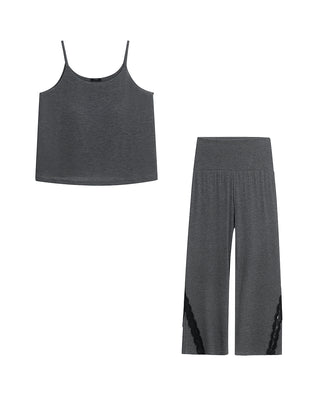 AIMER Bra Tank Pants Set