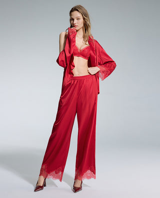 AIMER Collared Long Sleeve Pants Set